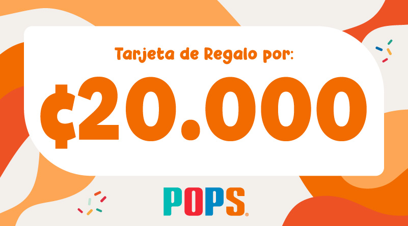 Tarjeta 20.000 Colones